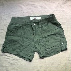 Sage green shorts size 2